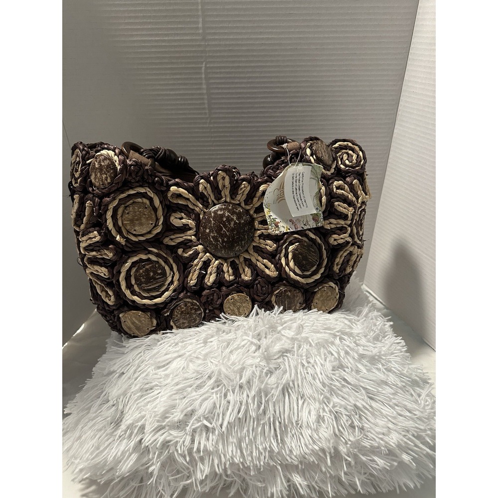 Cappella Straworld Inc  Brown Handbag NWT